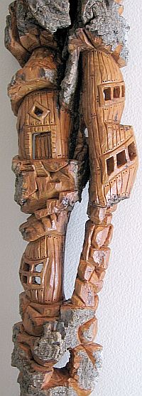 Bark Carving - #13 - Detailed view
