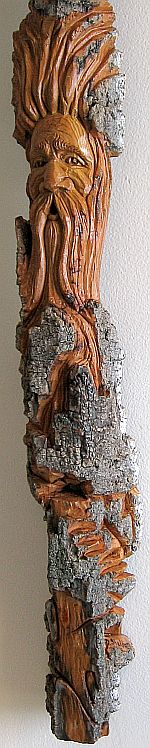 Bark Carving - #13 - Detailed view