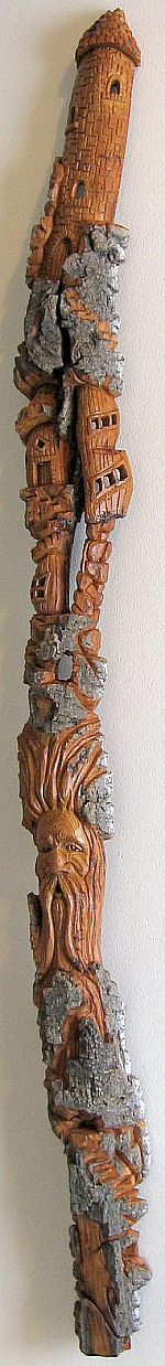 Bark Carving - #13 - 104 x 10 cm  (41 x 4 inches)