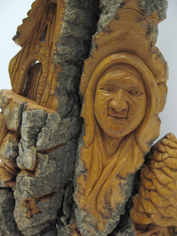 Bark Carving - #16 - Detailed view