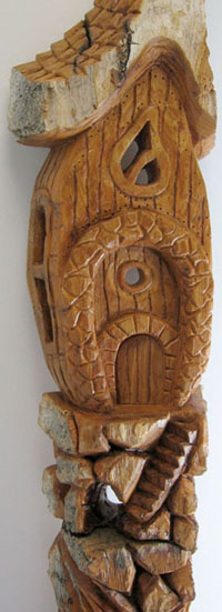 Bark Carving - #17 - Detailed view