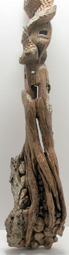 Bark Carving - #19 - Detailed view
