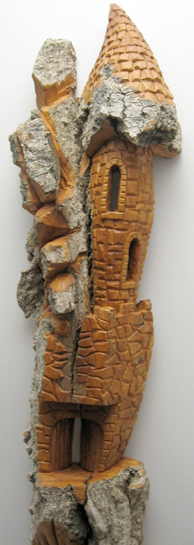 Bark Carving - #22 - Detailed view