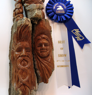 Bark Carving - #25 The Guardian - Detailed view