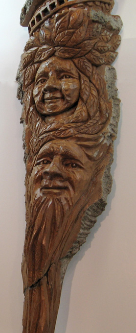 Bark Carving - #26 - Detailed view