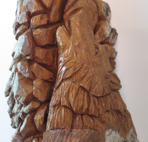 Bark Carving - #27 - Detailed view