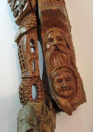 Bark Carving - #27 - Detailed view