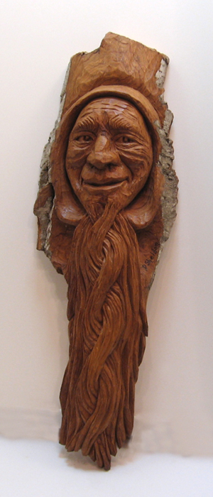 Bark Carving - #31 - 43 x 15 cm  (17 x 6 inches)