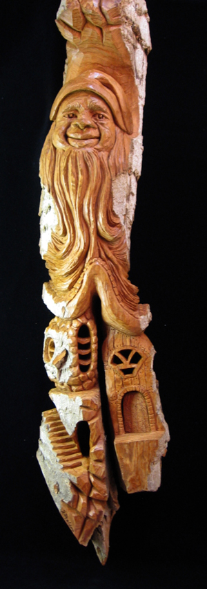 Bark Carving - #32 - Detailed view