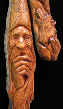 Bark Carving - #33 - Detailed view