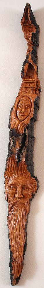 Bark Carving - #4 - 7.5 x 76 cm  (3 x 30 inches)