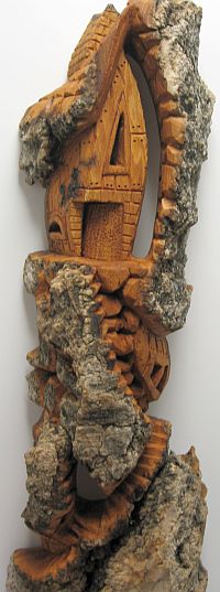 Bark Carving - #8 - Detailed view