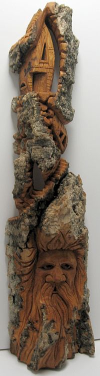 Bark Carving - #8 - 12 x 51 cm  (5 x 20 inches)