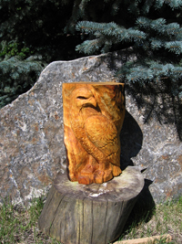Birch Wood Carvings - Eagle 1