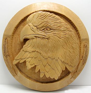 Eagle Head Hanging - 32 cm  (12.5 inches) diameter