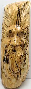 Birch Wood Carvings - Black Grain Man
