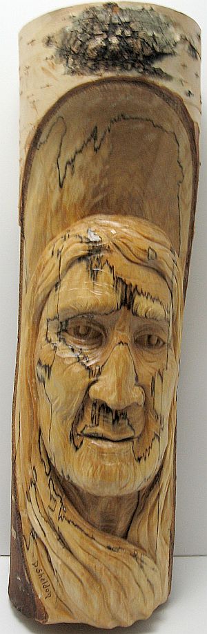 Old Woman - 13 x 39.5 cm  (5 x 15.5 inches)