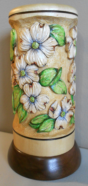 Dogwood Vase - 9 wide x 22 cm high (3.5 x 8.5 inches)
