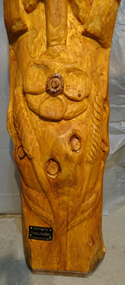 Spruce Carving Balcarres Soldier - Detailed View
