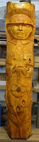 Trunk and Stump Wood Carvings - Balcarres Soldier
