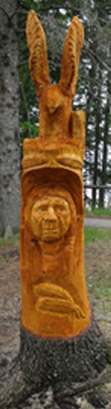 Trunk and Stump Wood Carvings - Man's Spirit