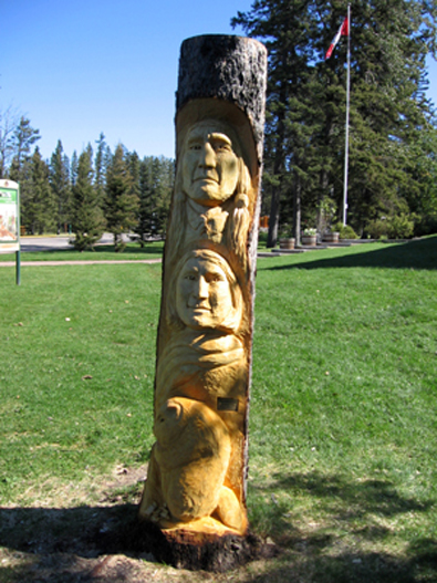 Spruce carving named 